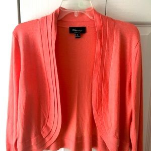 RN Studio Coral Color Shrug Sweater